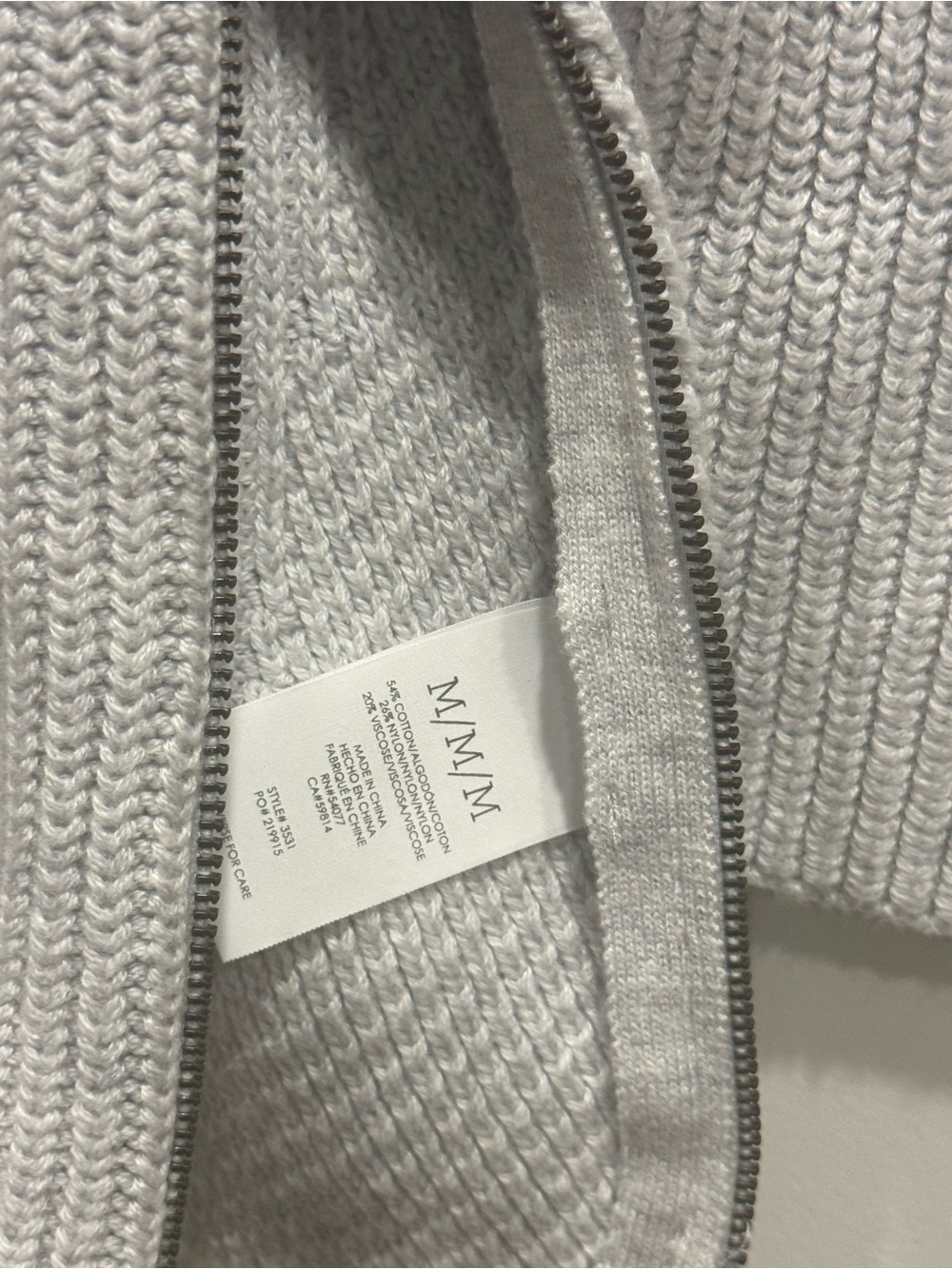 CAbi Gray V-Neck Longline Knit Tunic - Picture 6 of 7